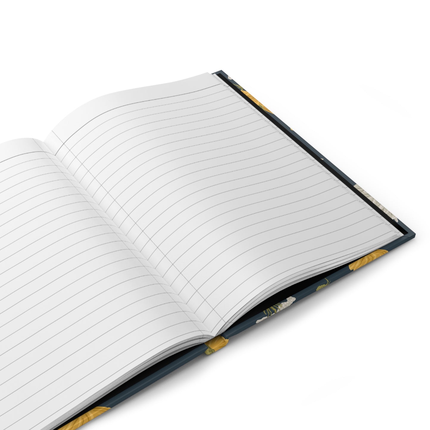 Hardcover Journal - Buds and Blooms - Denim