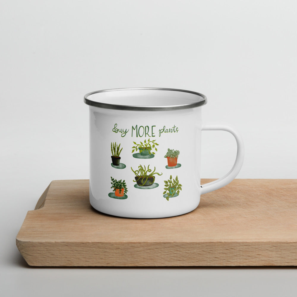 Mug - Enamel - Buy More Plants