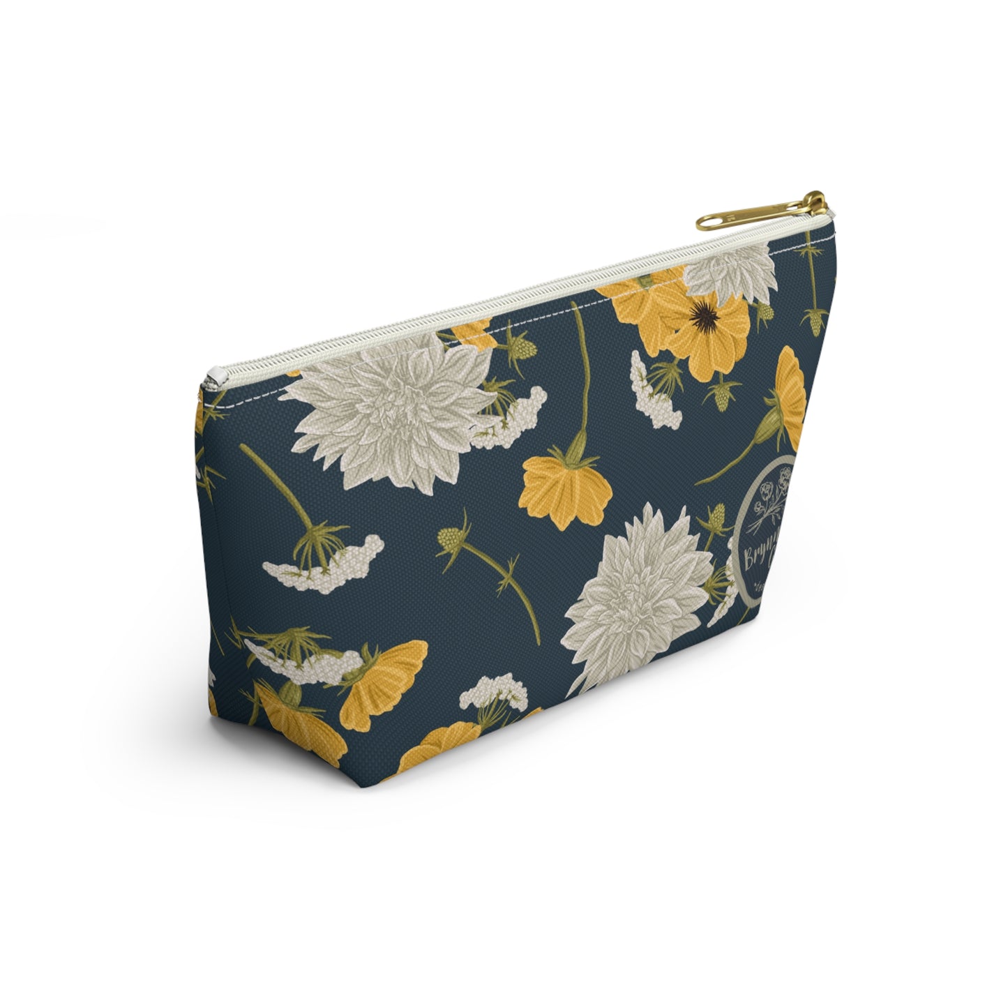 Accessory Pouch - Buds and Blossoms - Denim