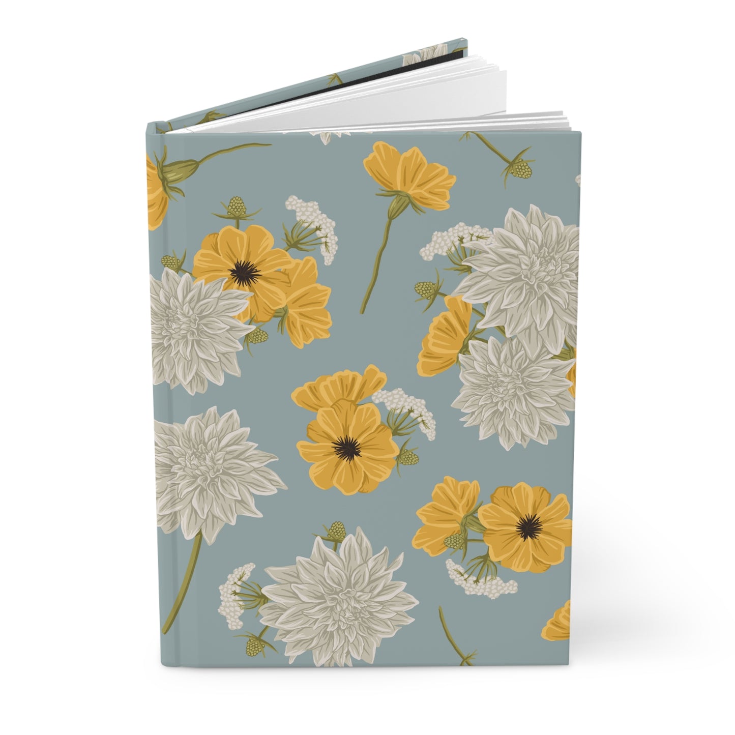 Hardcover Journal - Buds and Blooms - Cornflower