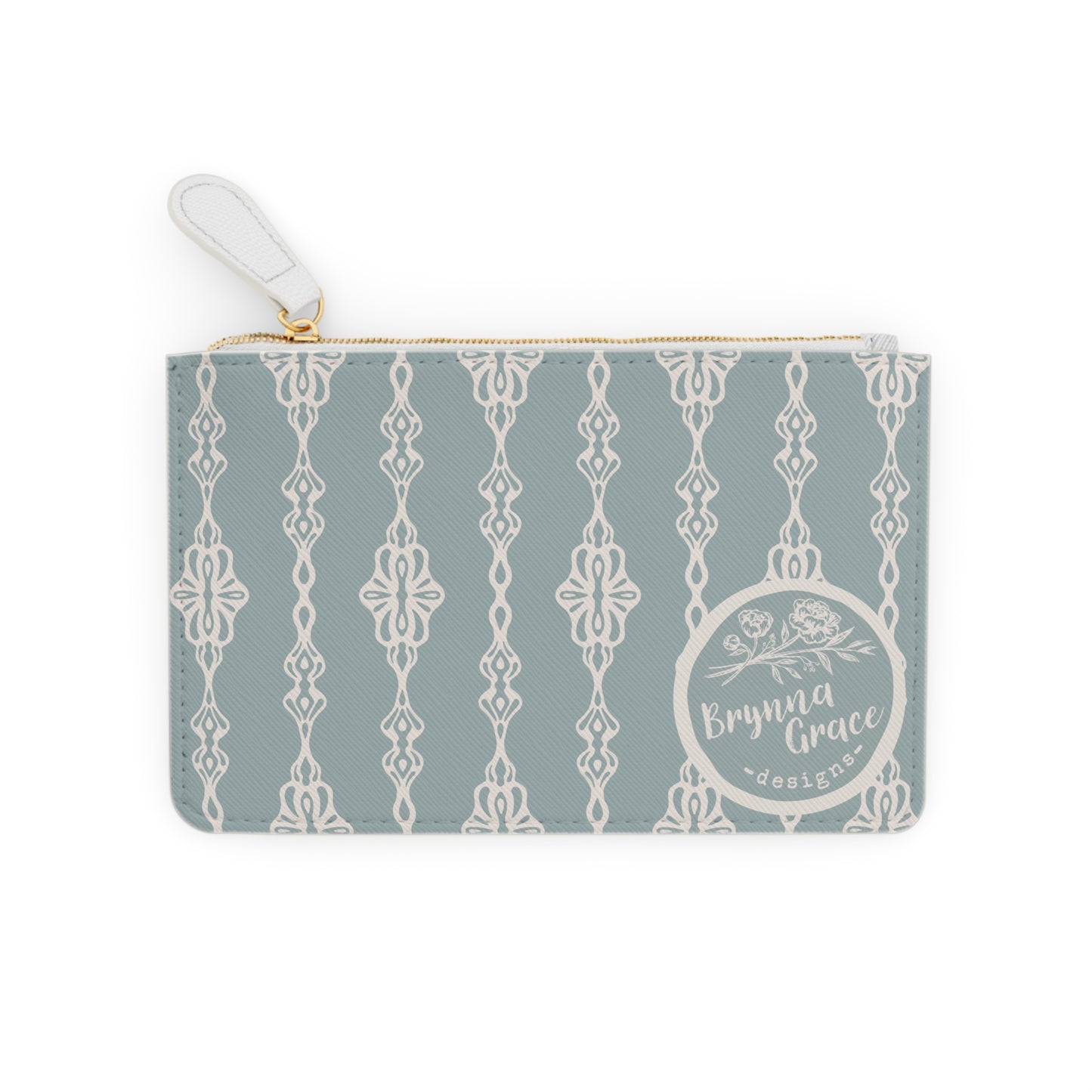 Mini Clutch Bag - Trellis Tangles - Cornflower