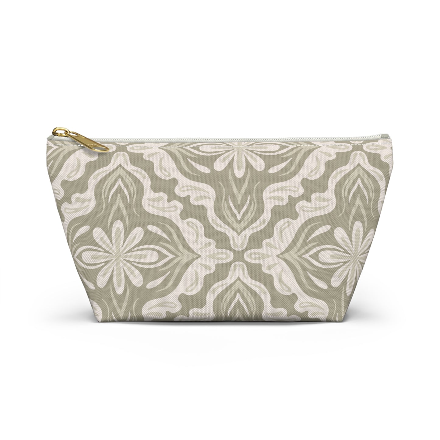 Accessory Pouch - Porcelain Petals - Wheat
