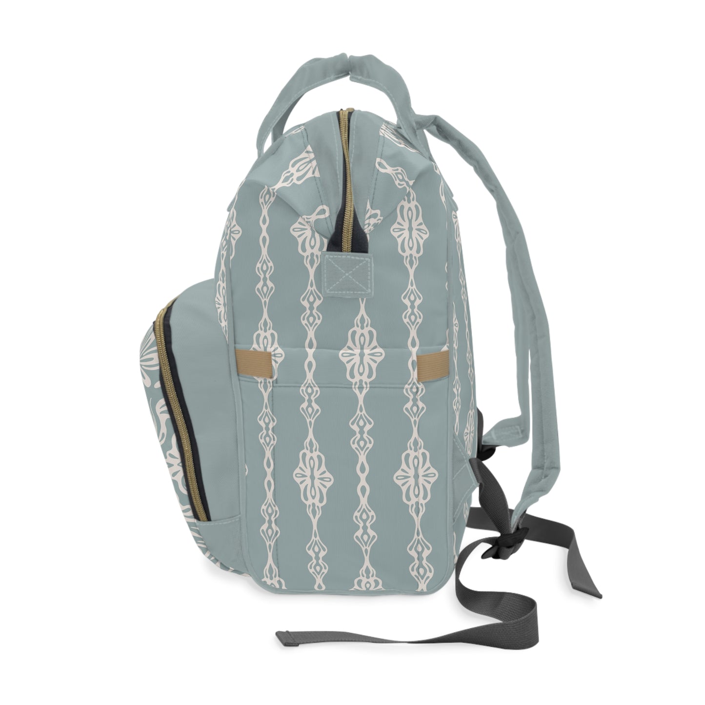 Multifunctional Diaper Bag / Backpack - Cottage Garden Whimsy