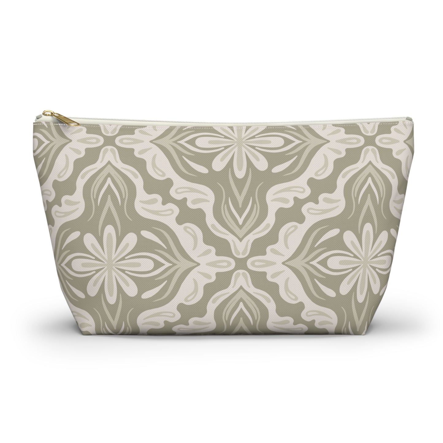 Accessory Pouch - Porcelain Petals - Wheat