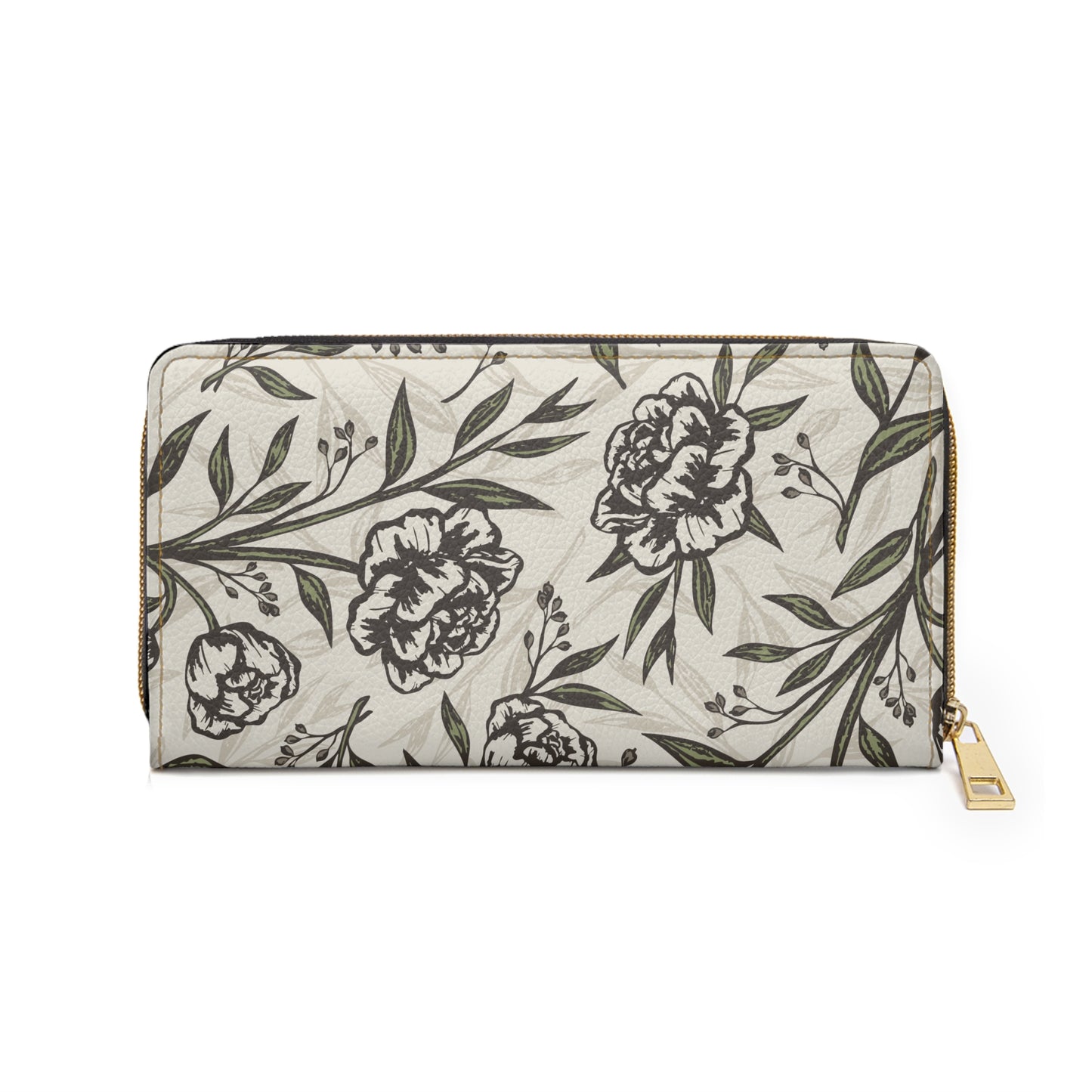 Zipper Wallet - Peony Bliss - Ivory