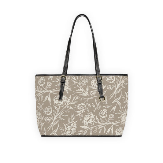 Shoulder Bag - Peony Bliss - Taupe