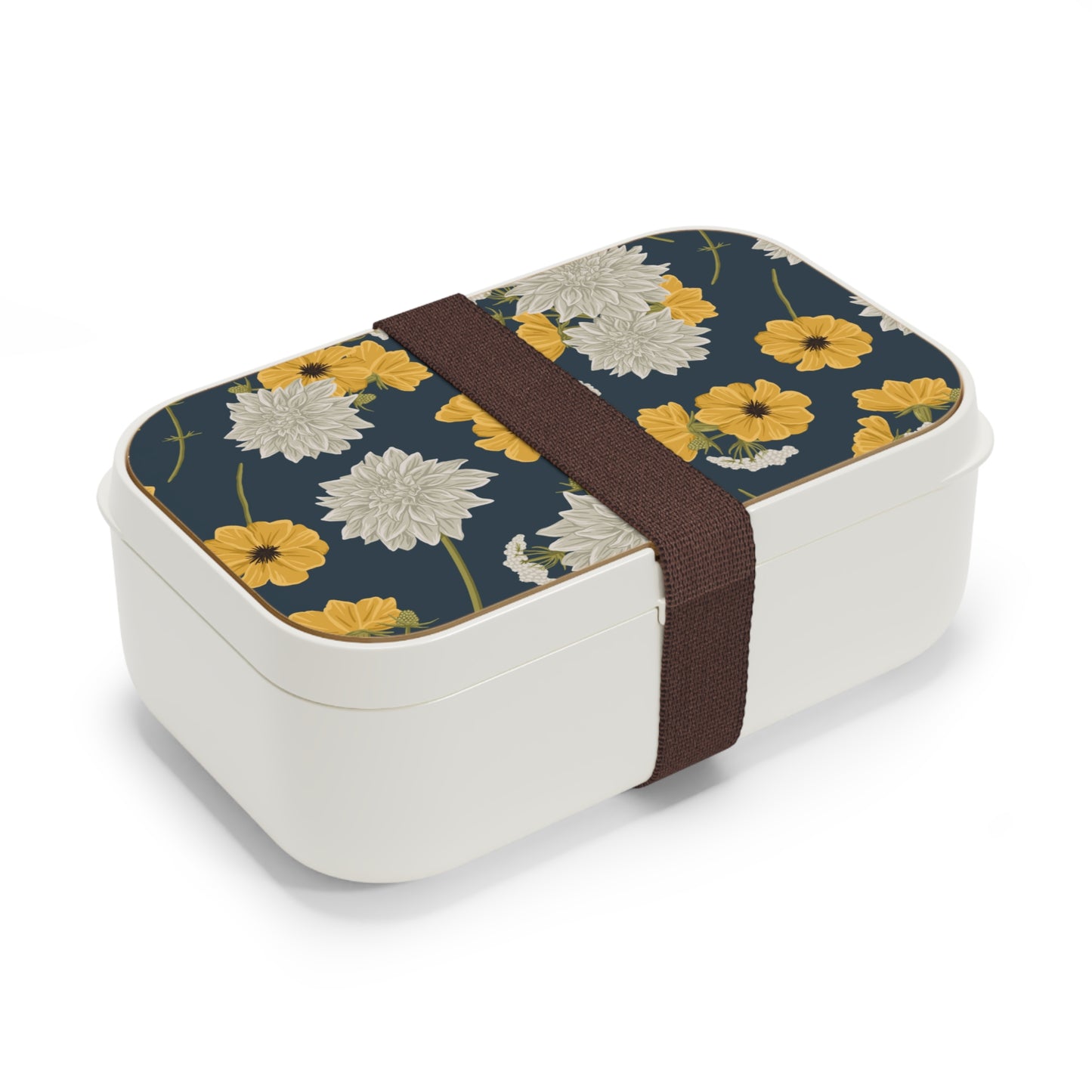 Bento Lunch Box - Buds and Blooms - Denim