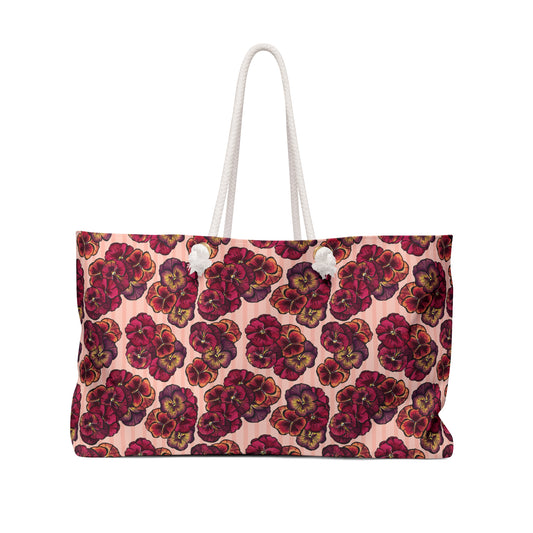 Weekender Bag - Playful Pansies