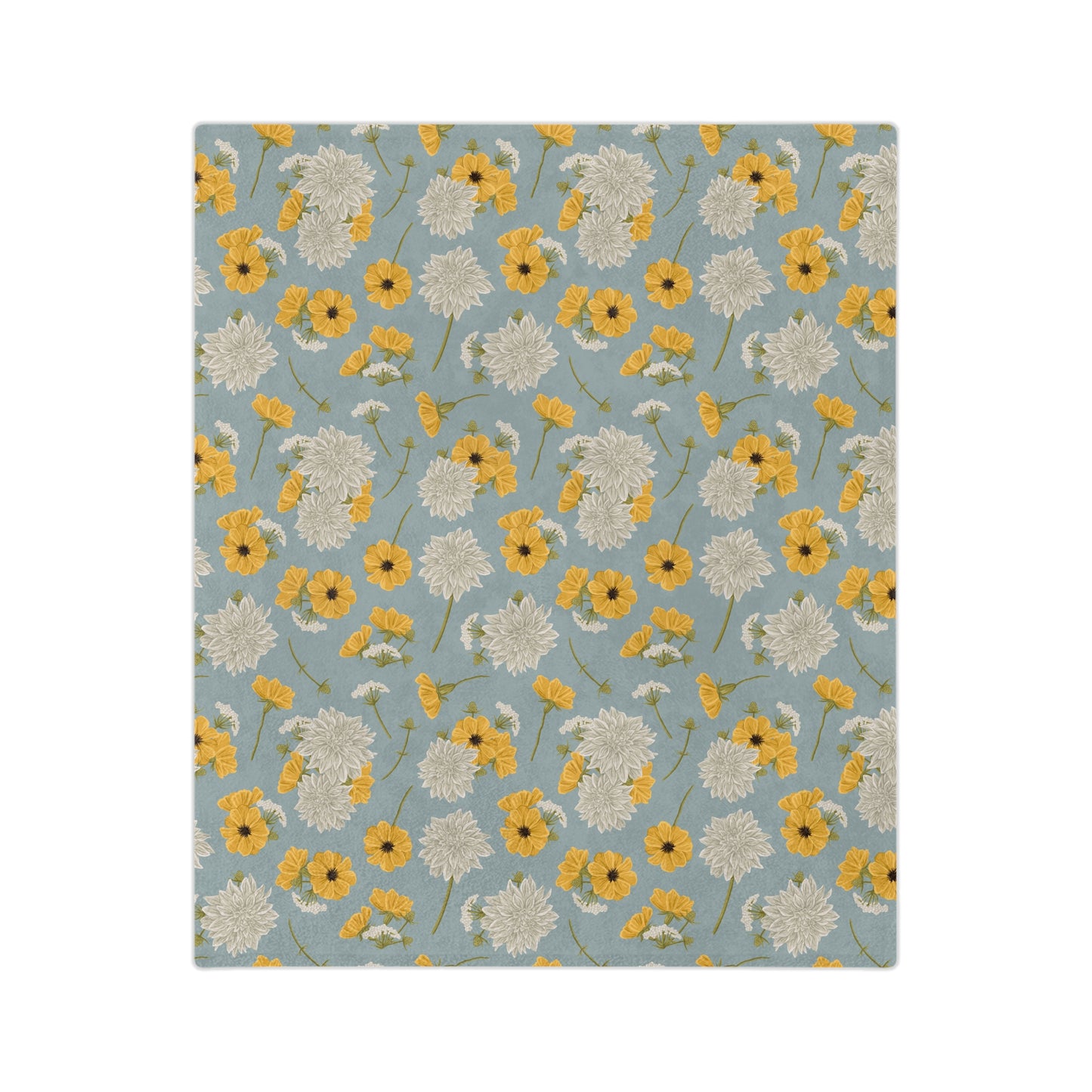 Blanket - Cottage Buds and Blooms - Cornflower