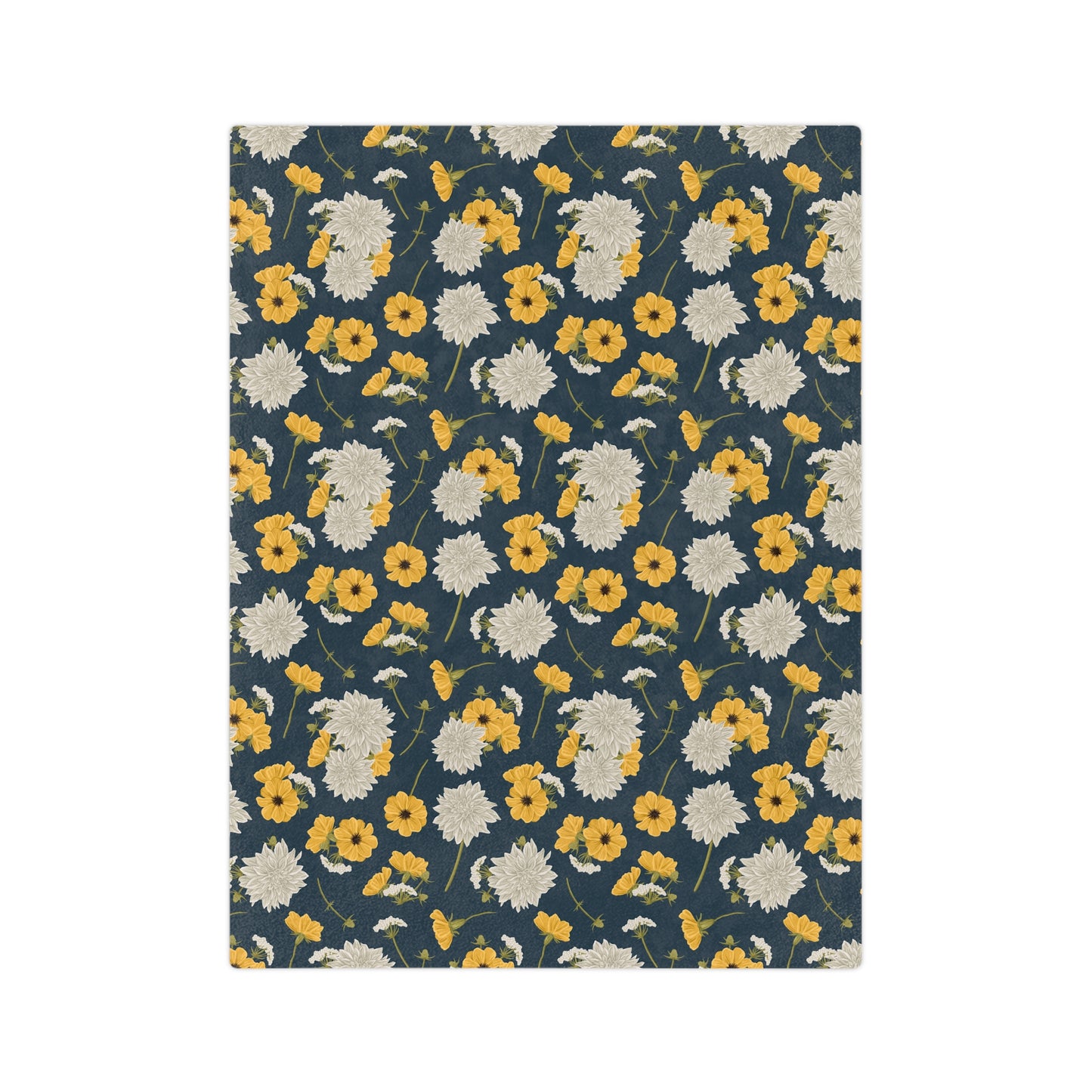 Blanket - Cottage Buds and Blooms - Denim