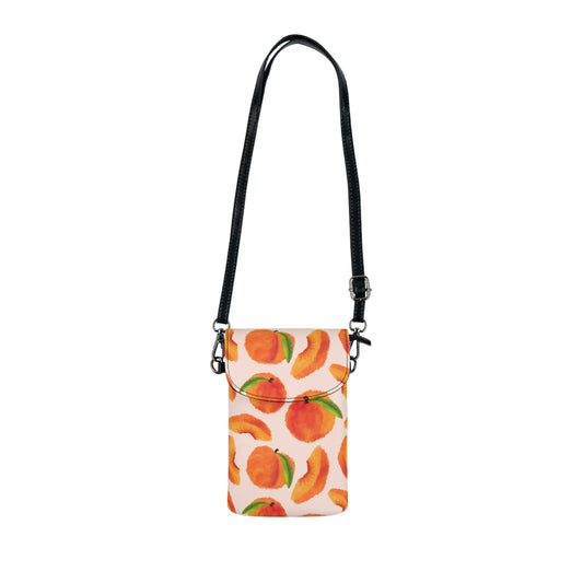 Small Cell Phone Wallet - Pretty Peaches