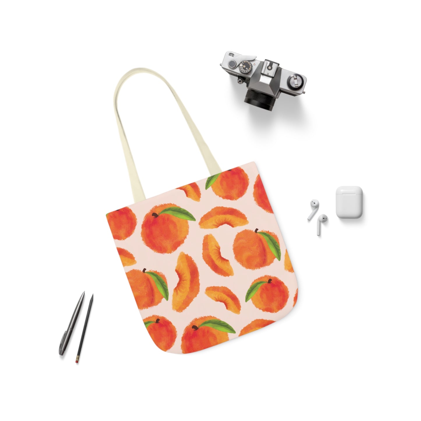 Canvas Tote Bag - Pretty Peaches