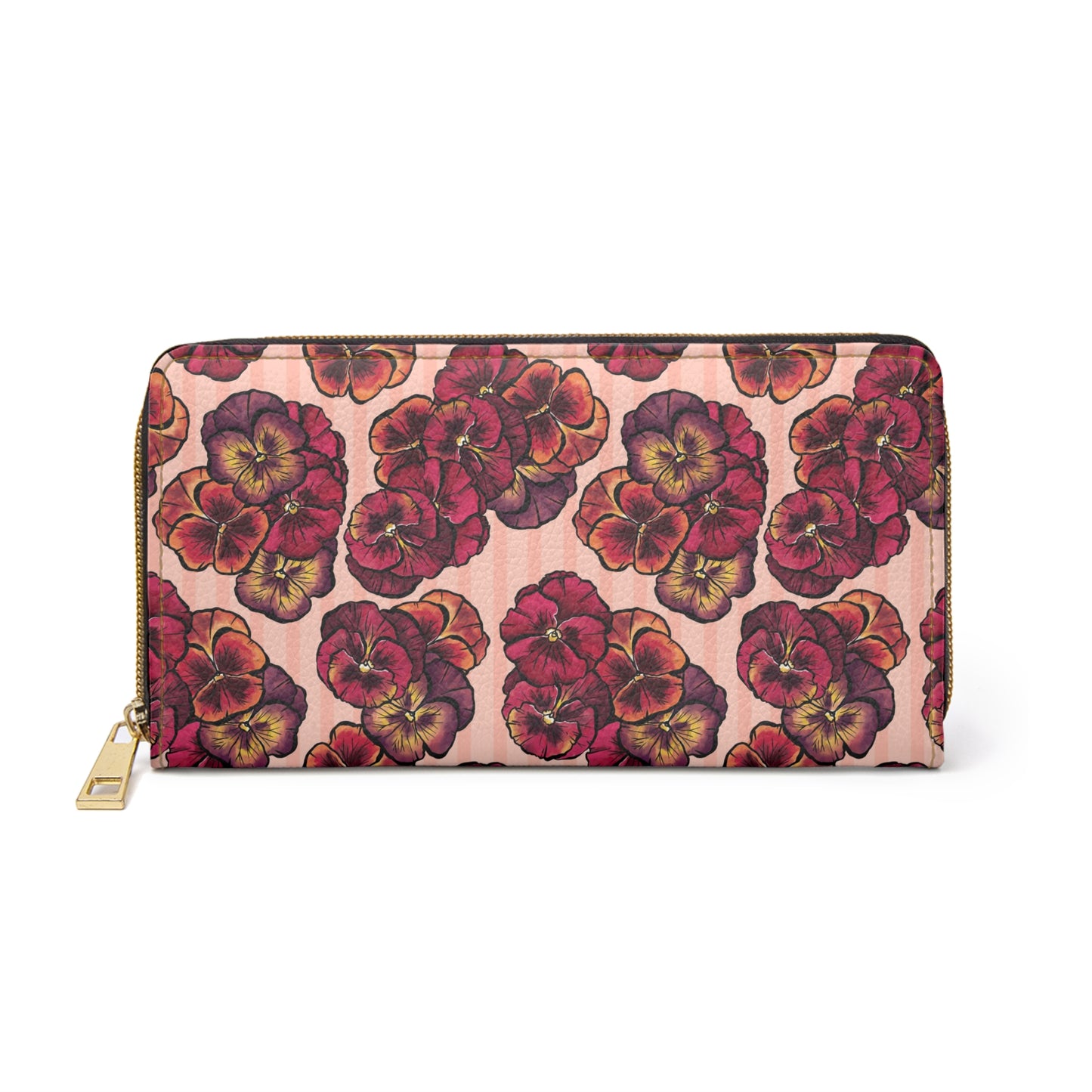 Zipper Wallet - Playful Pansies