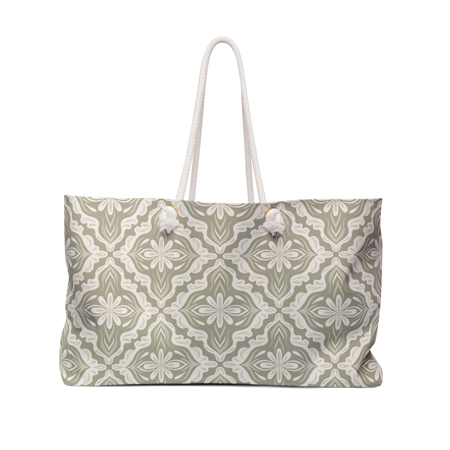 Weekender Bag - Porcelain Petals - Wheat