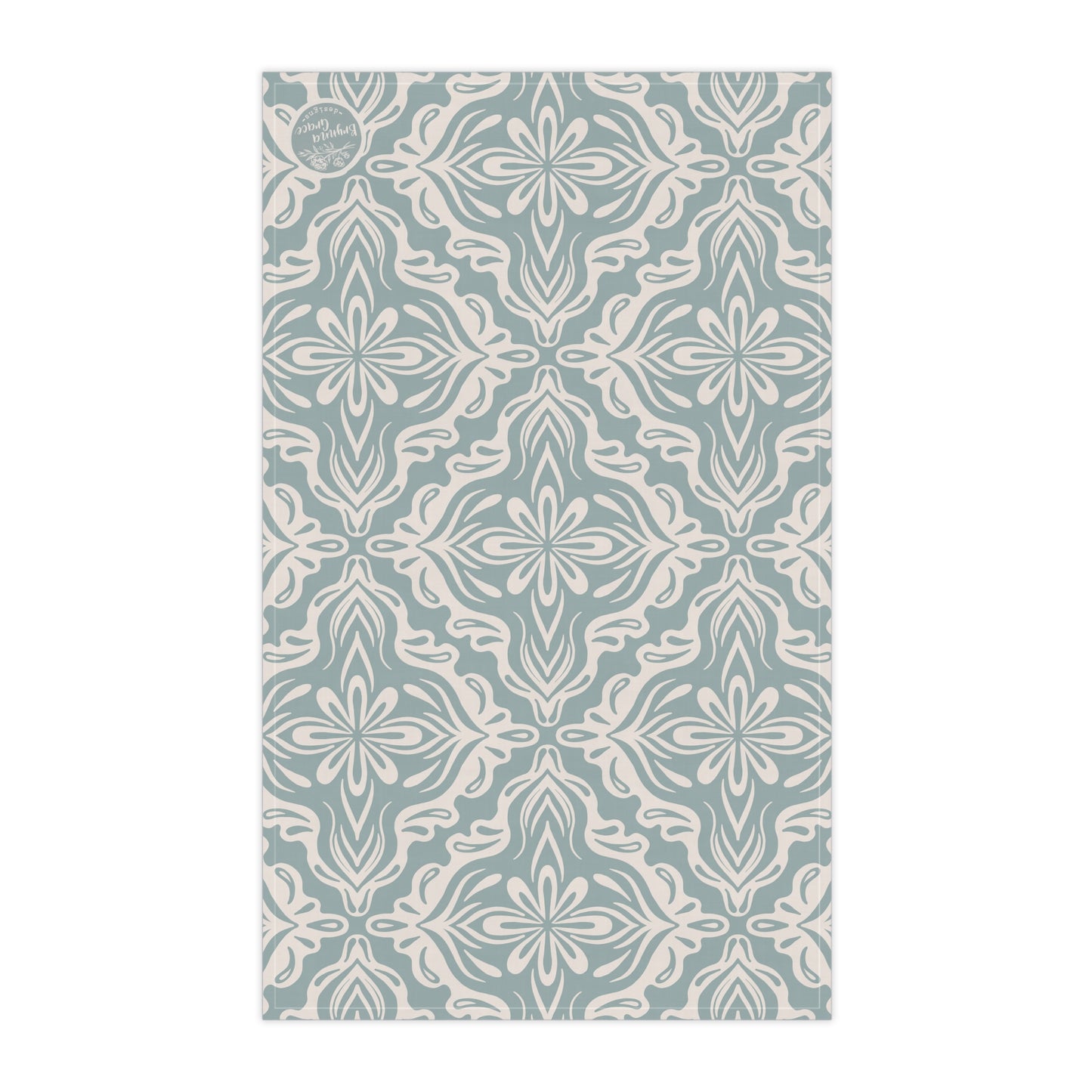 Tea Towel - Porcelain Petals - Cornflower