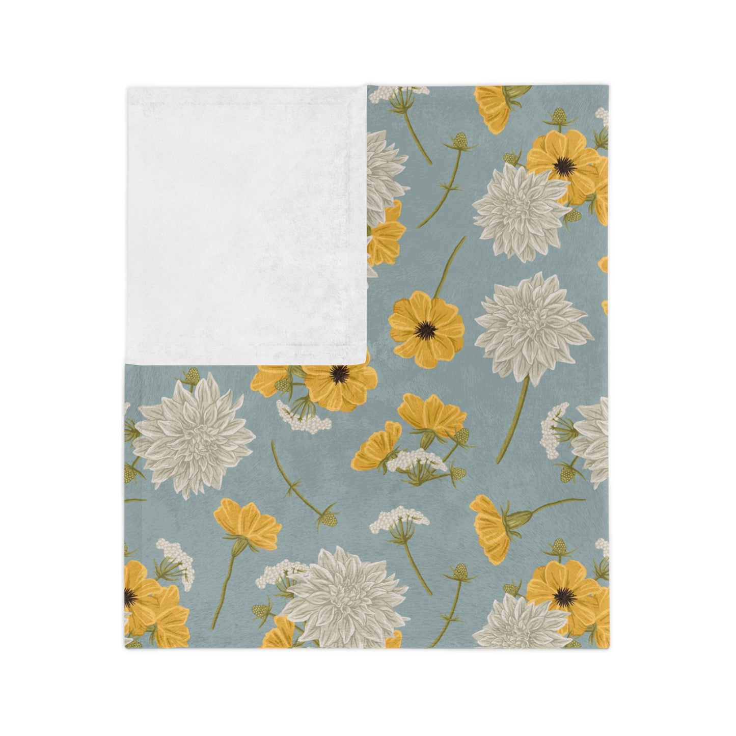 Blanket - Cottage Buds and Blooms - Cornflower