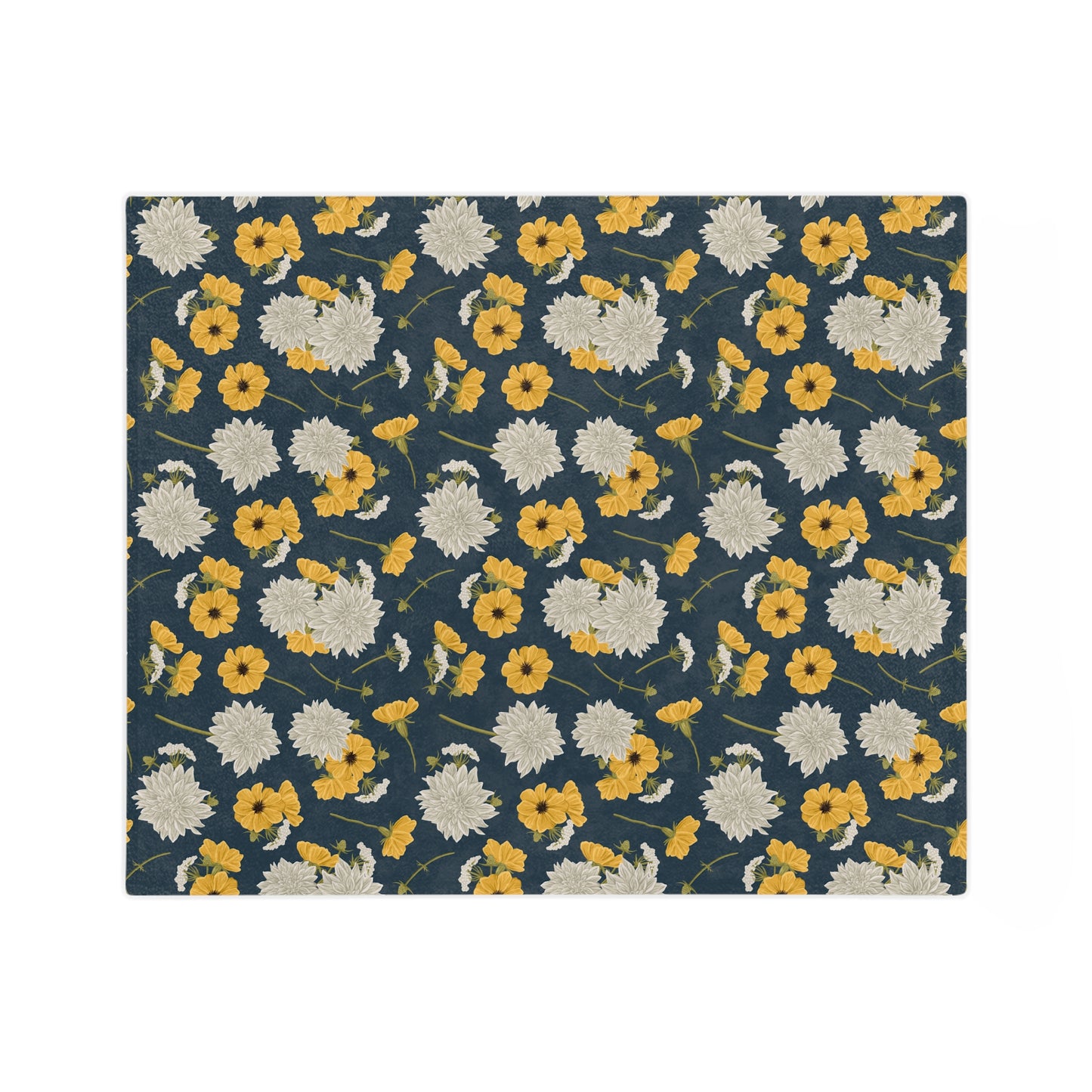 Blanket - Cottage Buds and Blooms - Denim