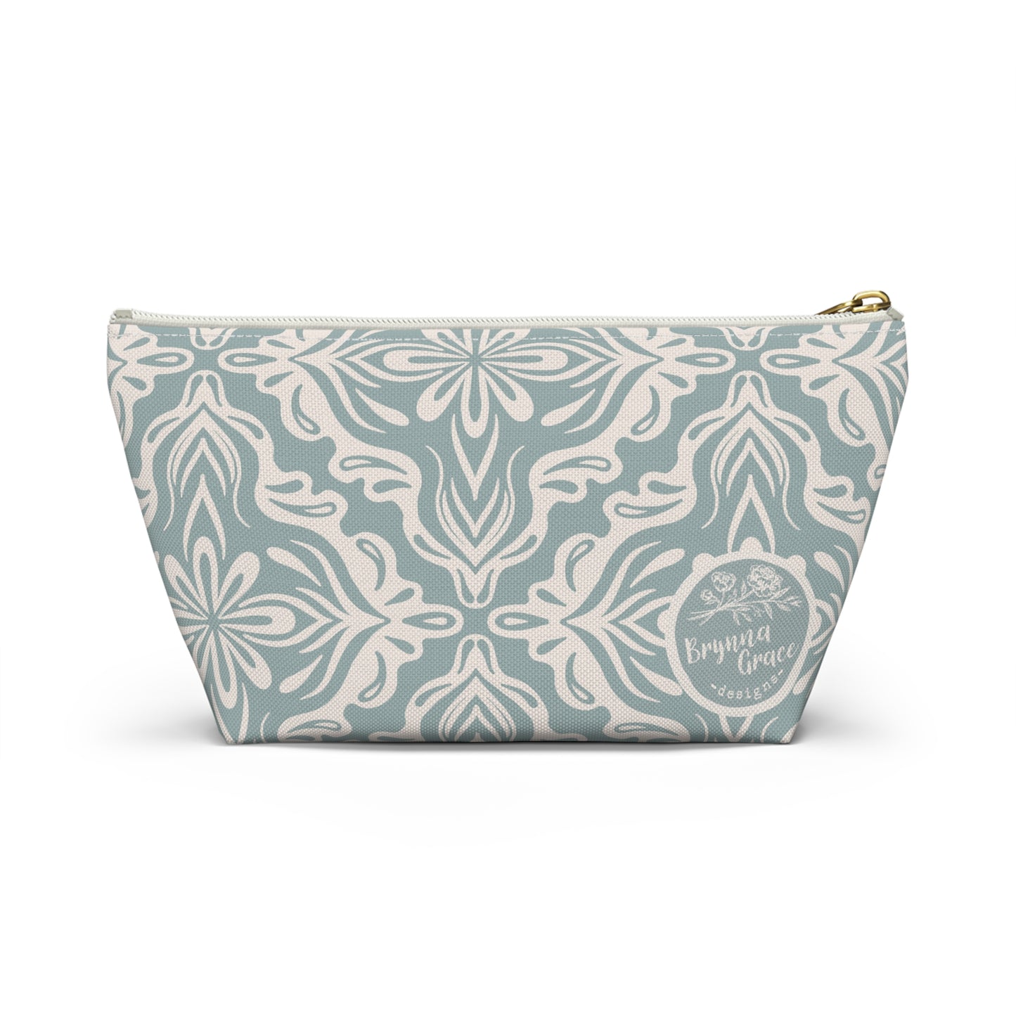 Accessory Pouch - Porcelain Petals - Cornflower