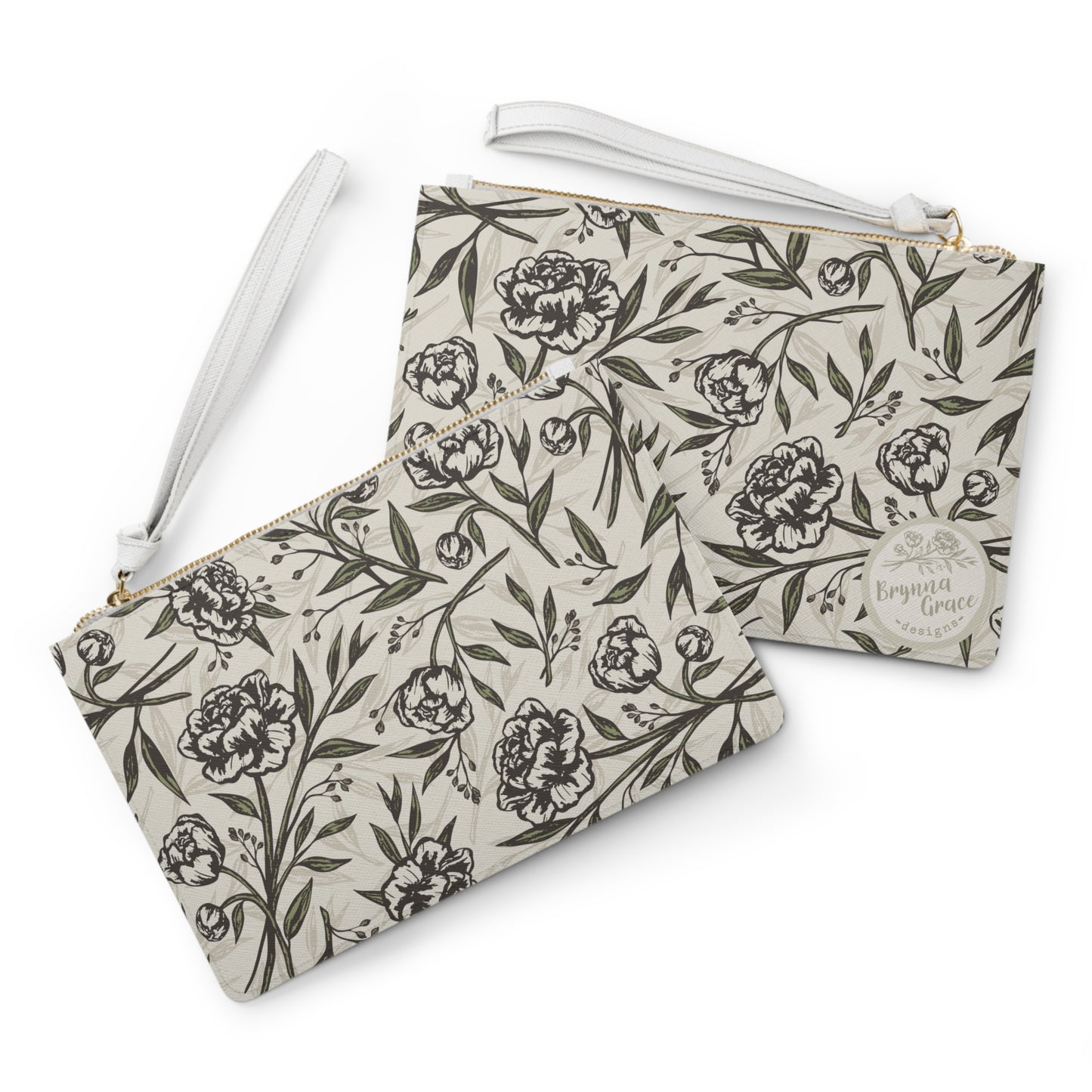 Clutch Bag - Peony Bliss - Ivory