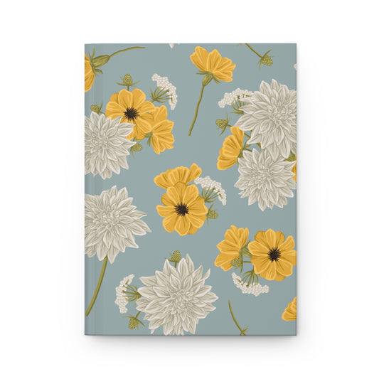 Hardcover Journal - Buds and Blooms - Cornflower