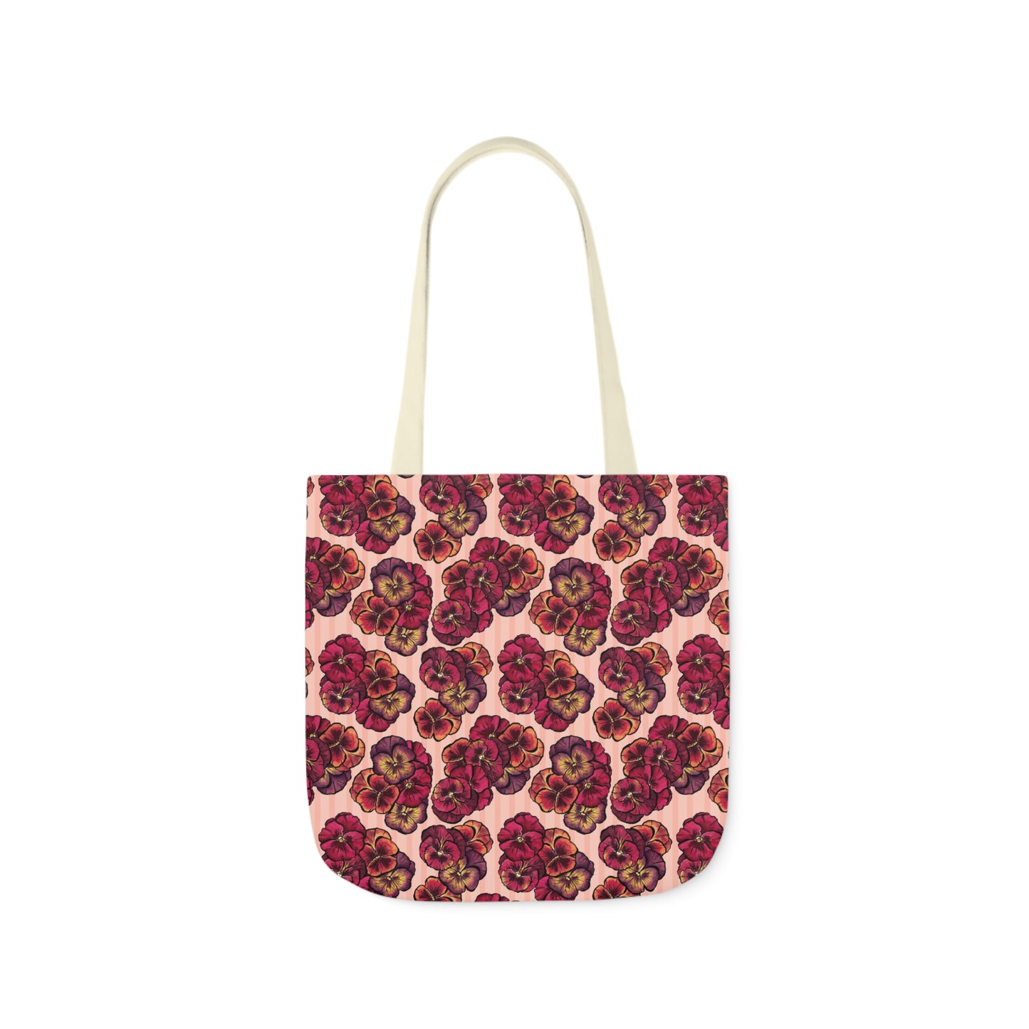 Canvas Tote Bag - Playful Pansies