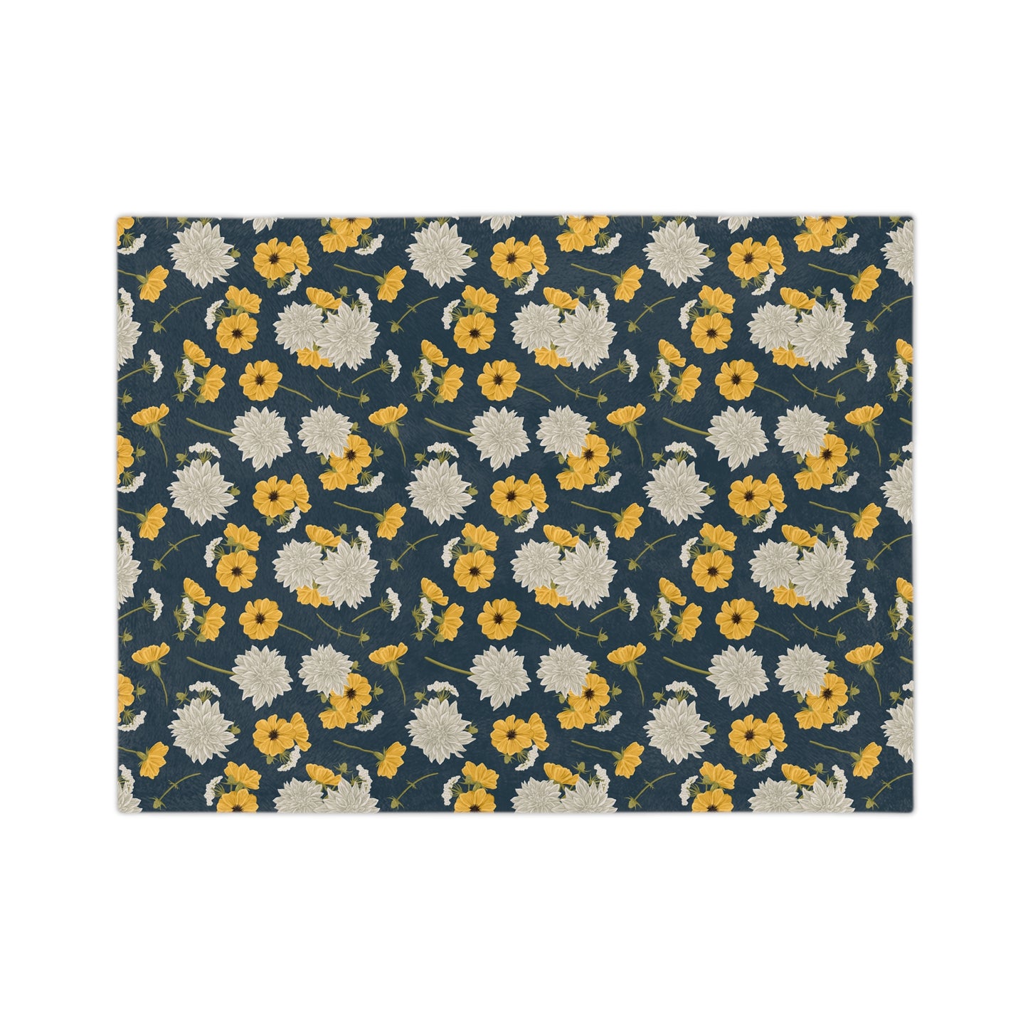 Blanket - Cottage Buds and Blooms - Denim