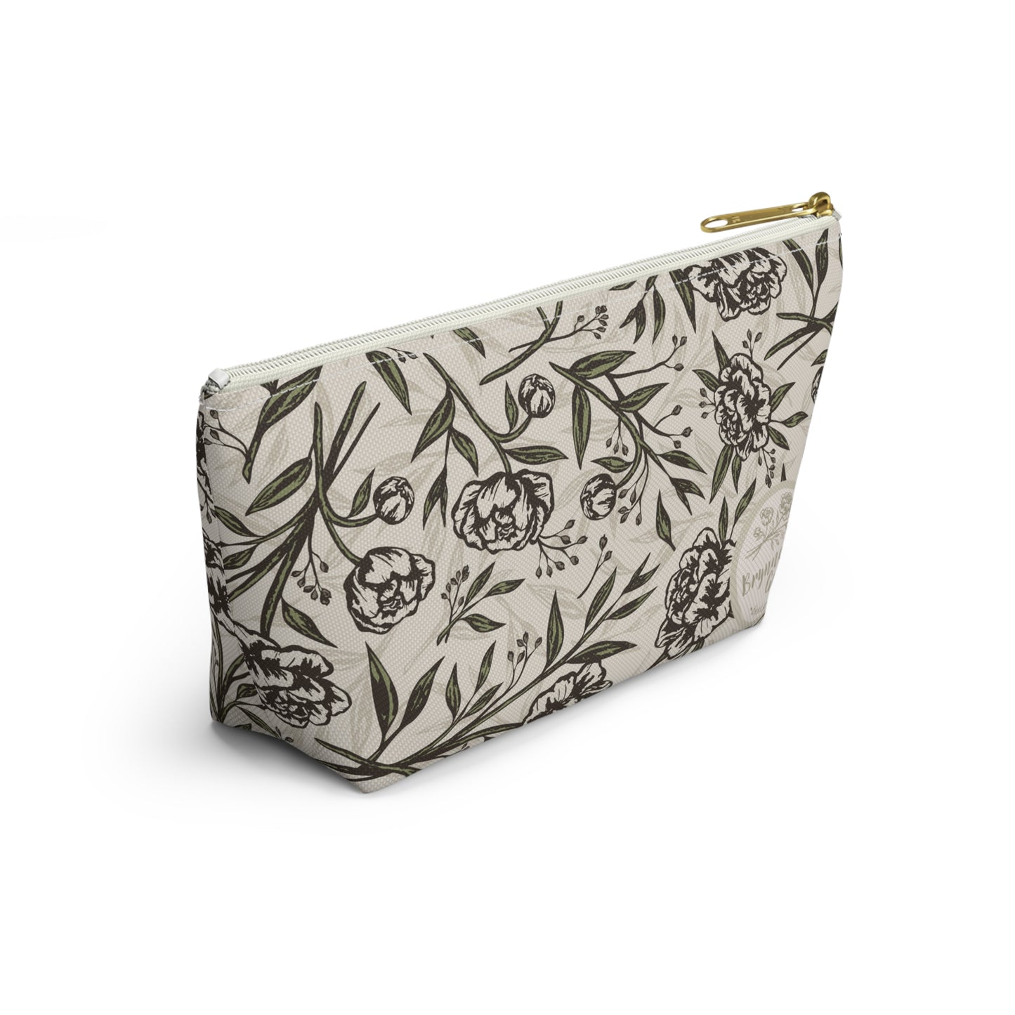 Accessory Pouch w T-bottom - Peony Bliss - Ivory