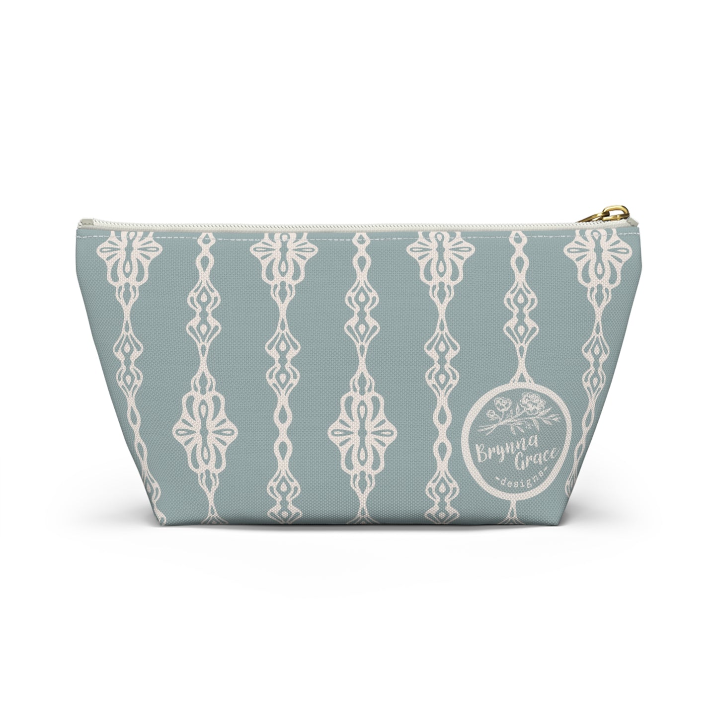 Accessory Pouch - Trellis Tangles - Cornflower