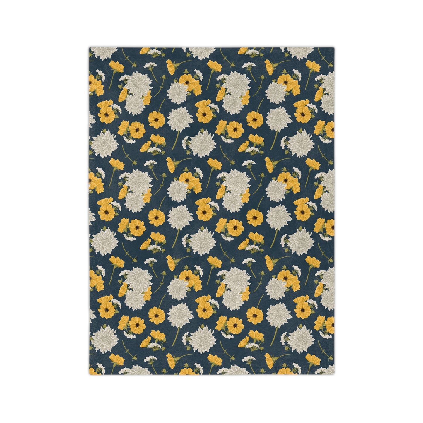 Blanket - Cottage Buds and Blooms - Denim