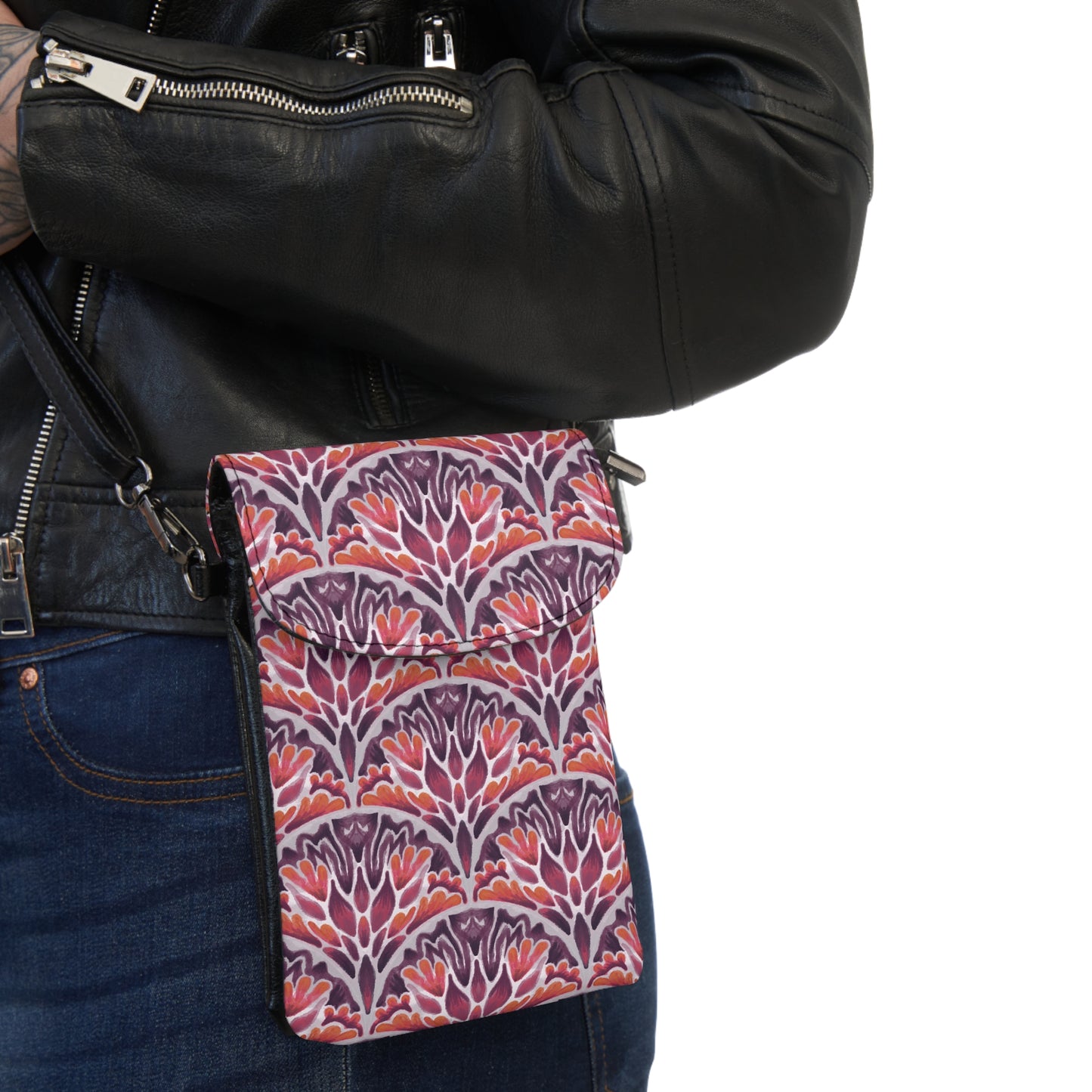 Small Cell Phone Wallet - Sunset Serenade