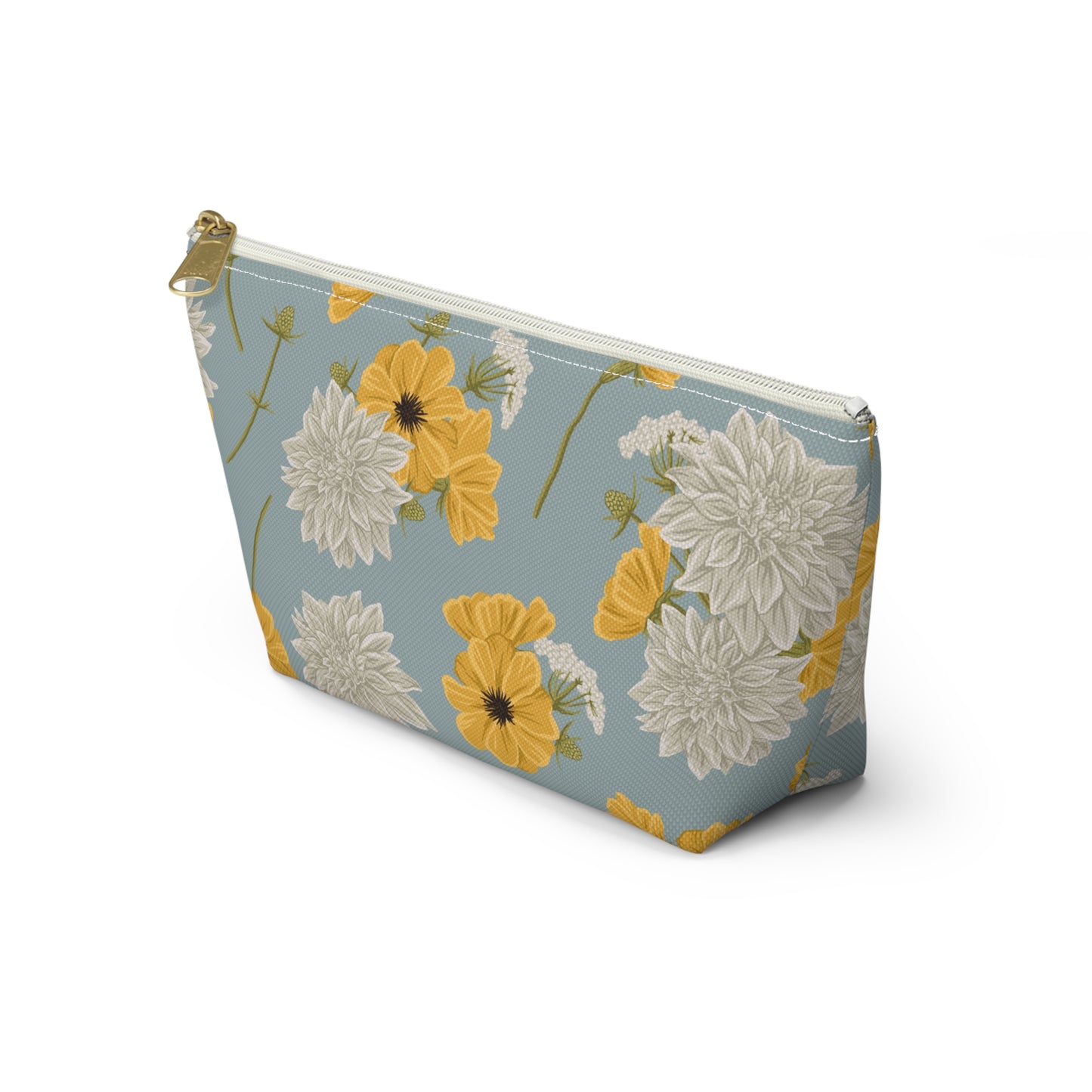 Accessory Pouch - Buds and Blossoms - Cornflower