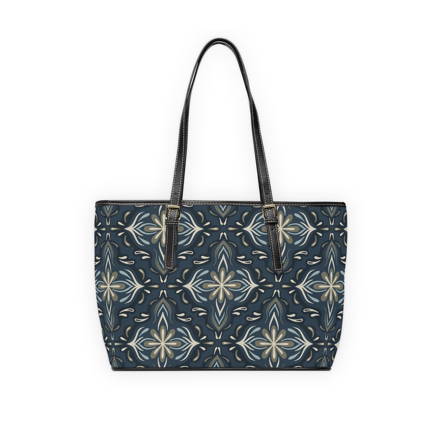 Shoulder Bag - Porcelain Petals - Denim