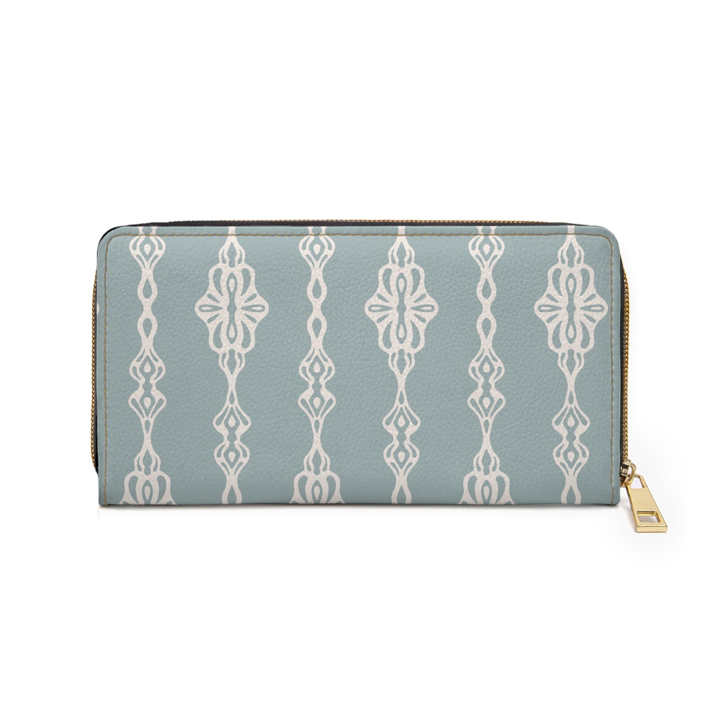 Zipper Wallet - Trellis Tangles - Cornflower