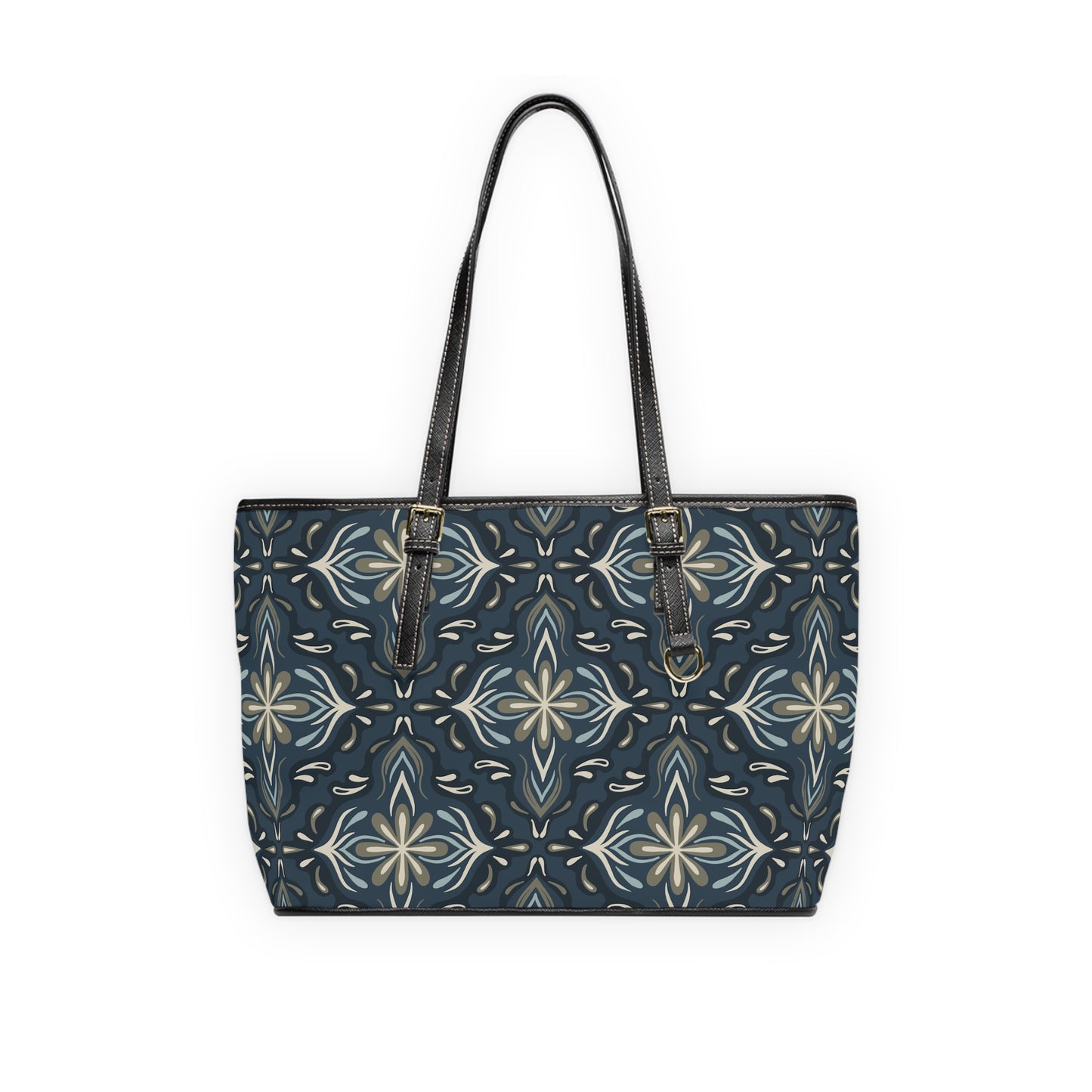 Shoulder Bag - Porcelain Petals - Denim