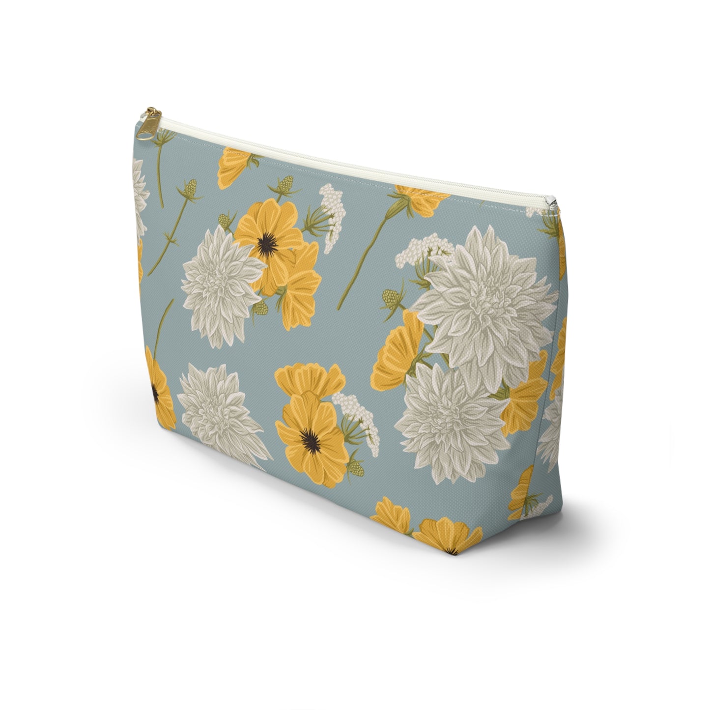 Accessory Pouch - Buds and Blossoms - Cornflower