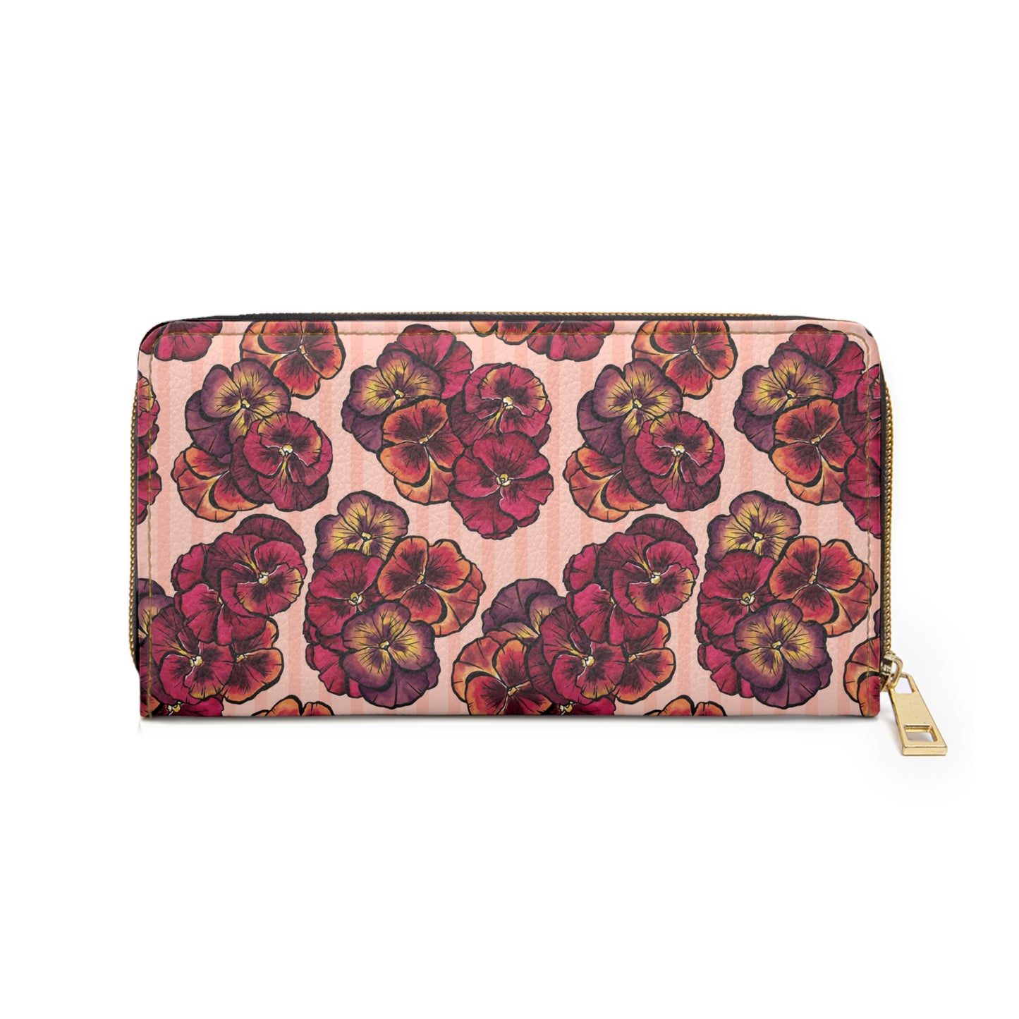 Zipper Wallet - Playful Pansies