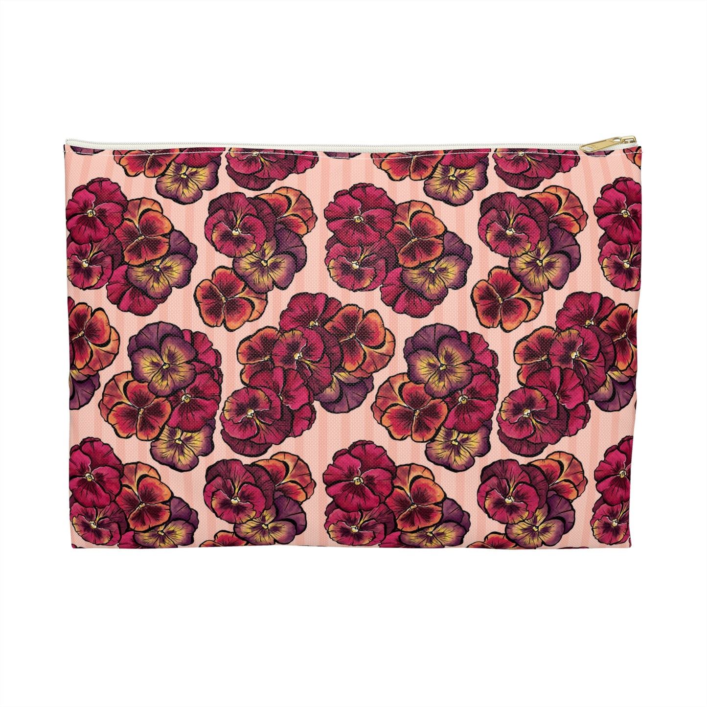 Accessory Pouch - Playful Pansies