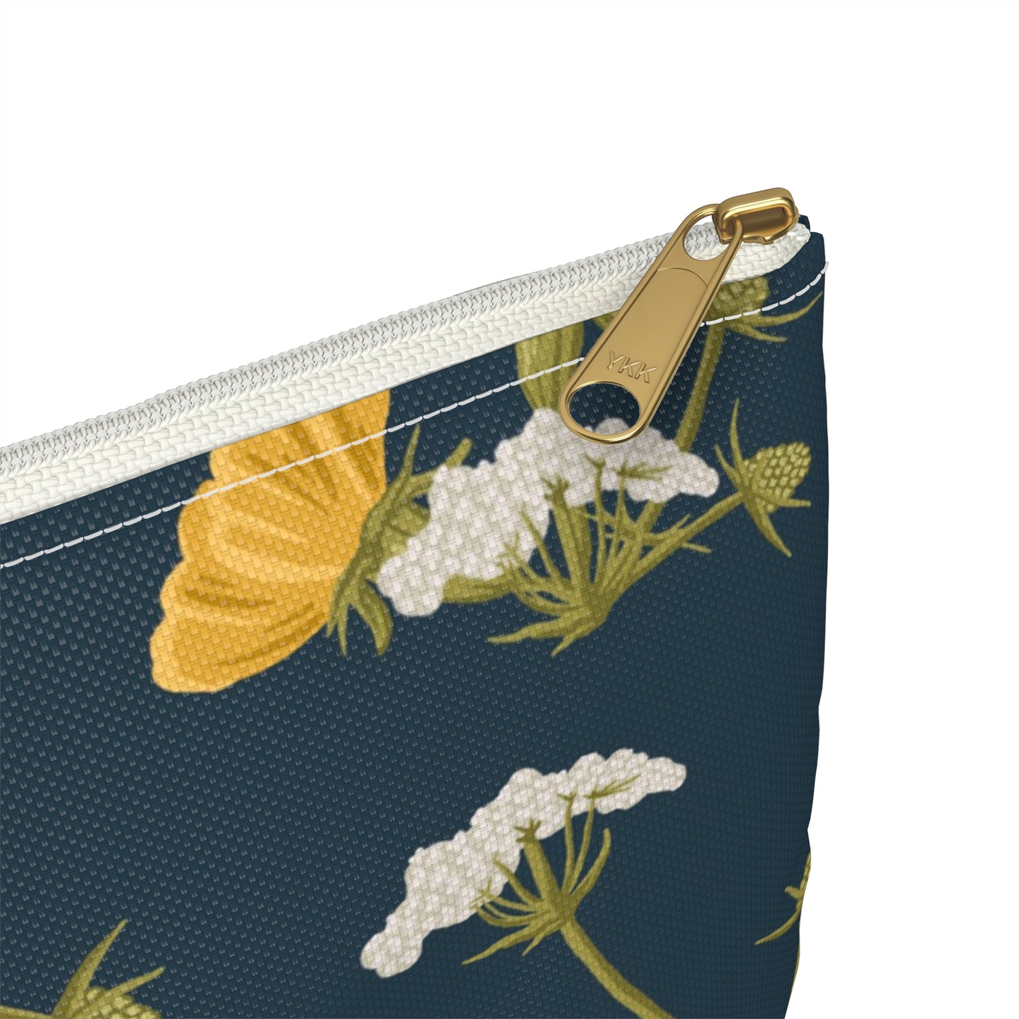 Accessory Pouch - Cottage Buds and Blooms - Denim