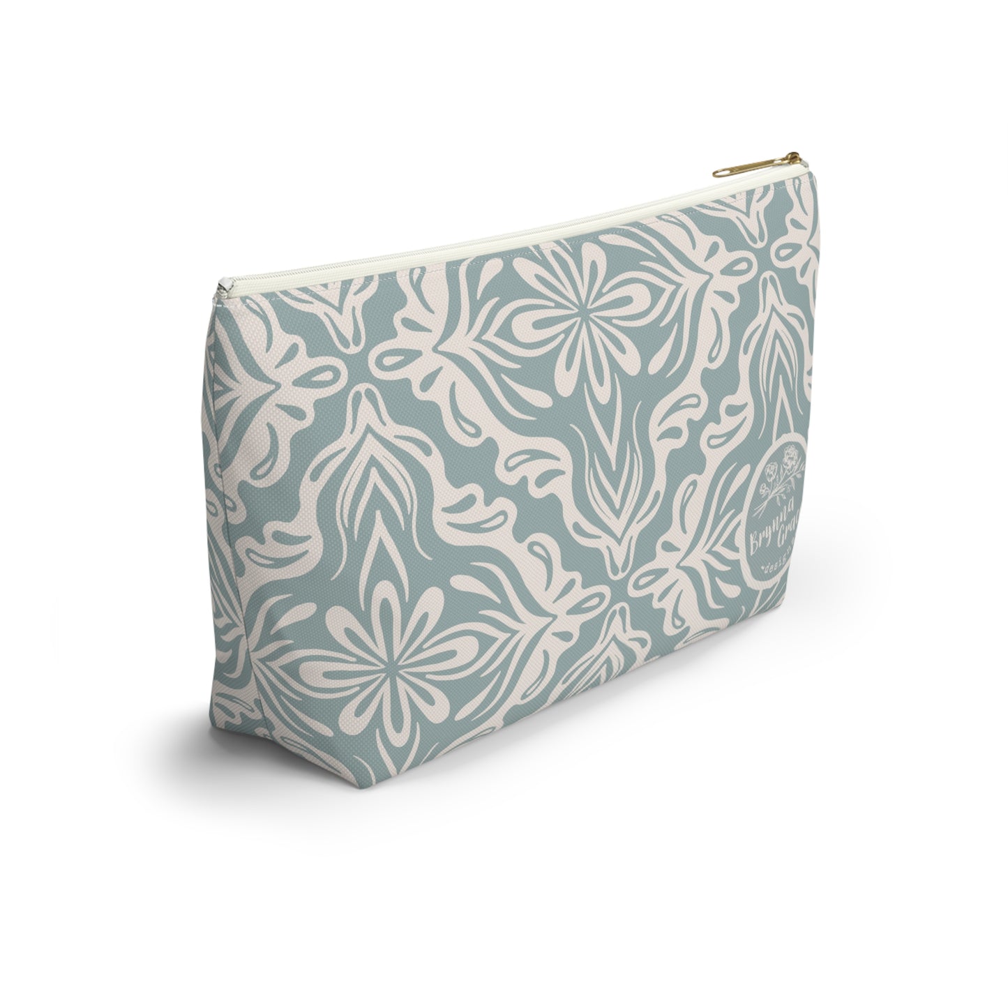 Accessory Pouch - Porcelain Petals - Cornflower