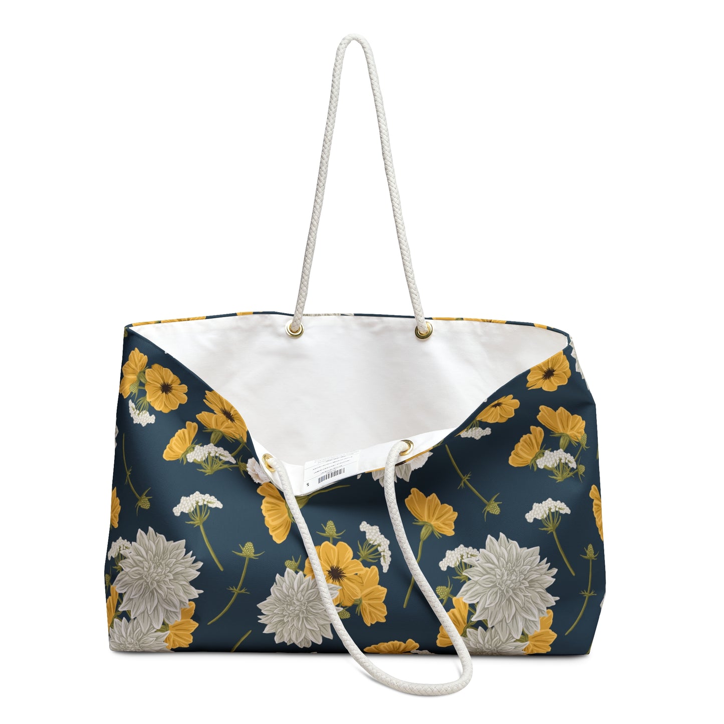 Weekender Bag - Buds and Blooms - Denim