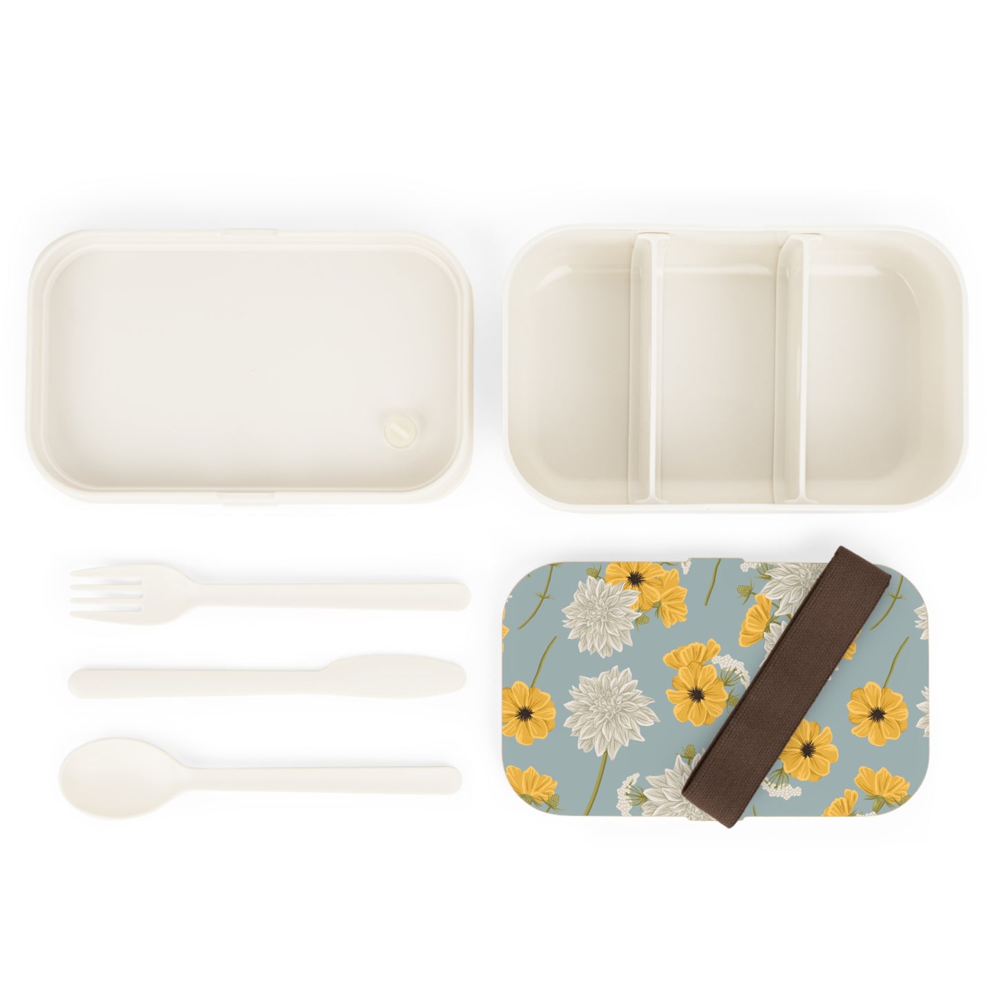 Bento Lunch Box - Buds and Blooms - Cornflower