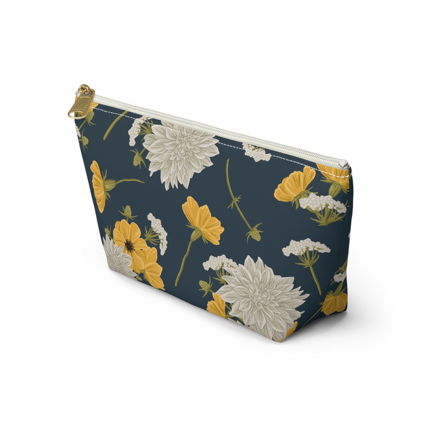 Accessory Pouch - Buds and Blossoms - Denim