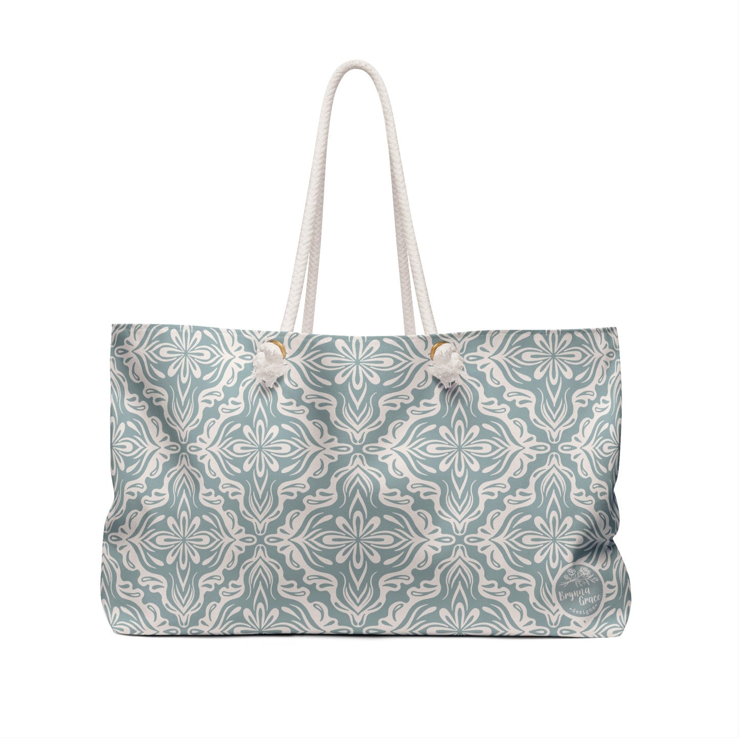 Weekender Bag - Porcelain Petals - Cornflower