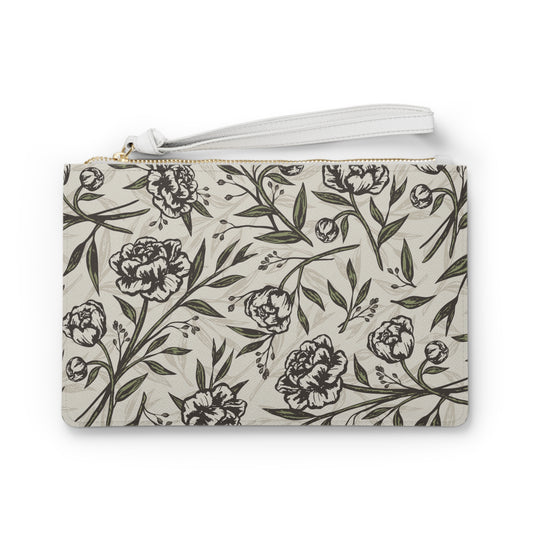 Clutch Bag - Peony Bliss - Ivory