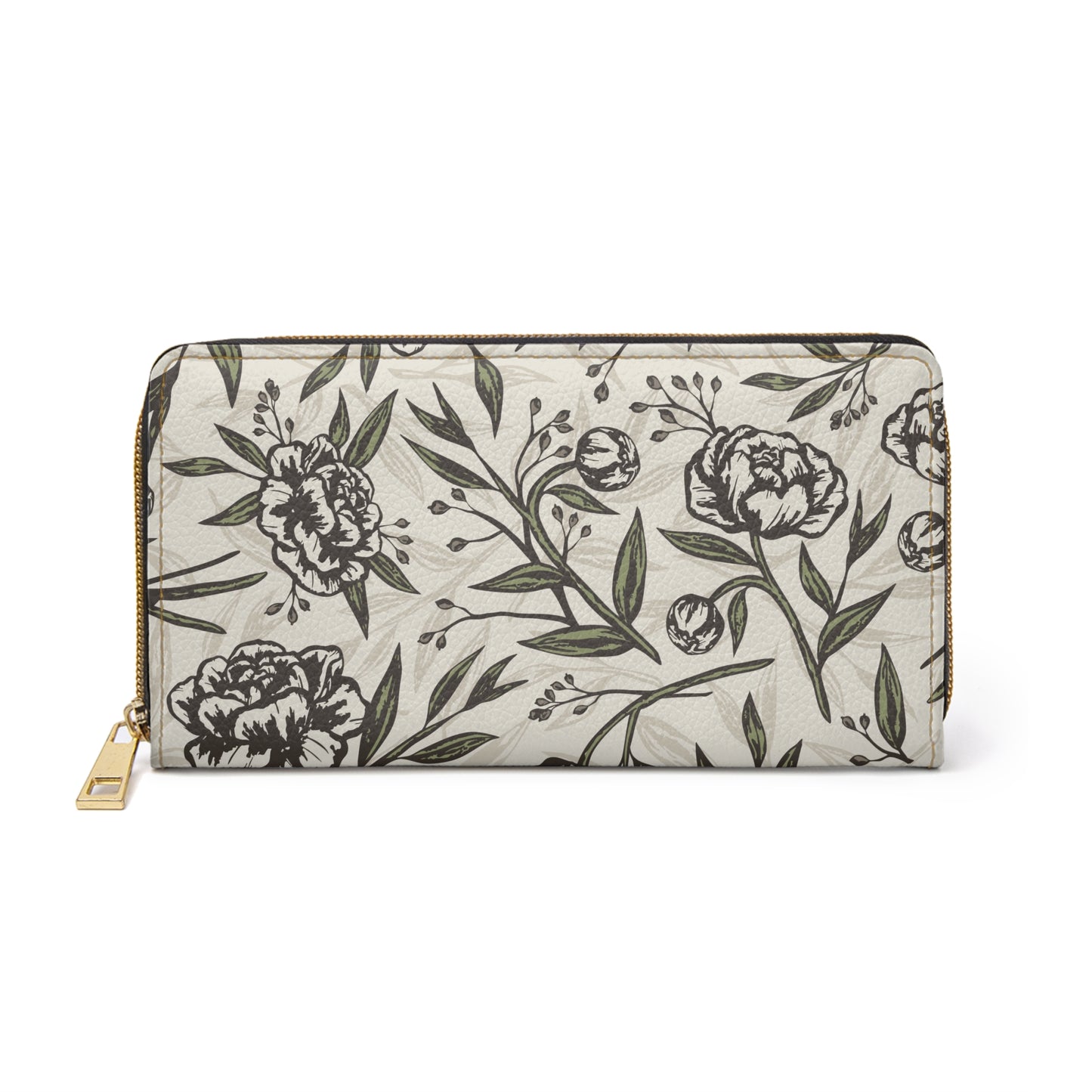 Zipper Wallet - Peony Bliss - Ivory