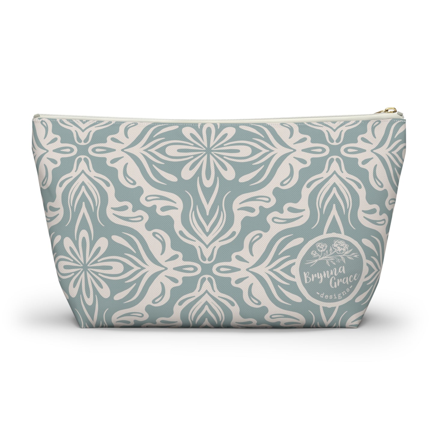 Accessory Pouch - Porcelain Petals - Cornflower