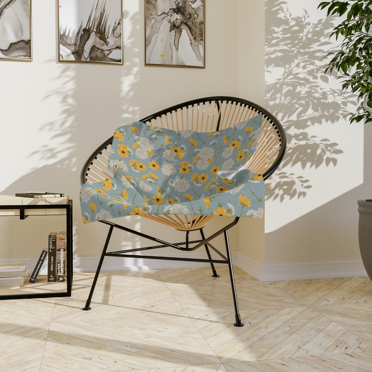 Blanket - Cottage Buds and Blooms - Cornflower