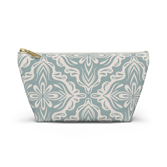 Accessory Pouch - Porcelain Petals - Cornflower