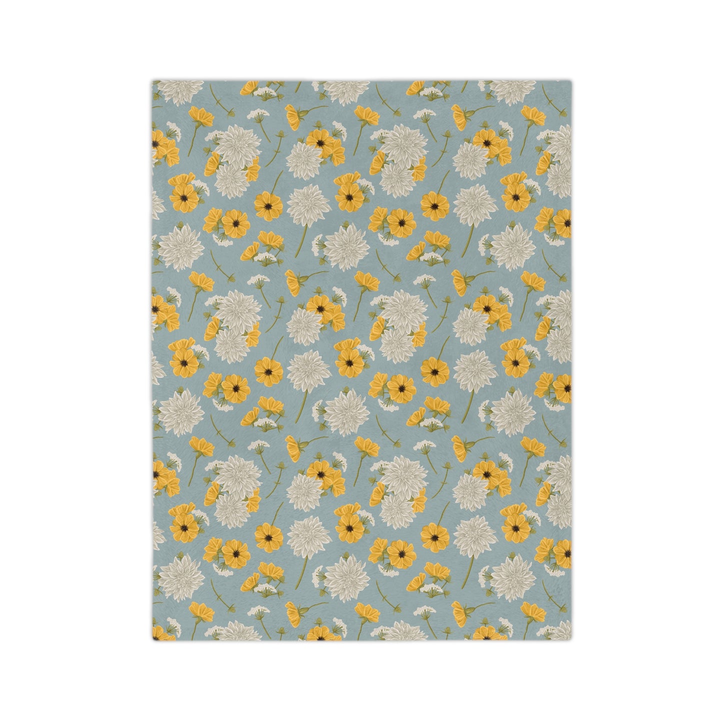 Blanket - Cottage Buds and Blooms - Cornflower