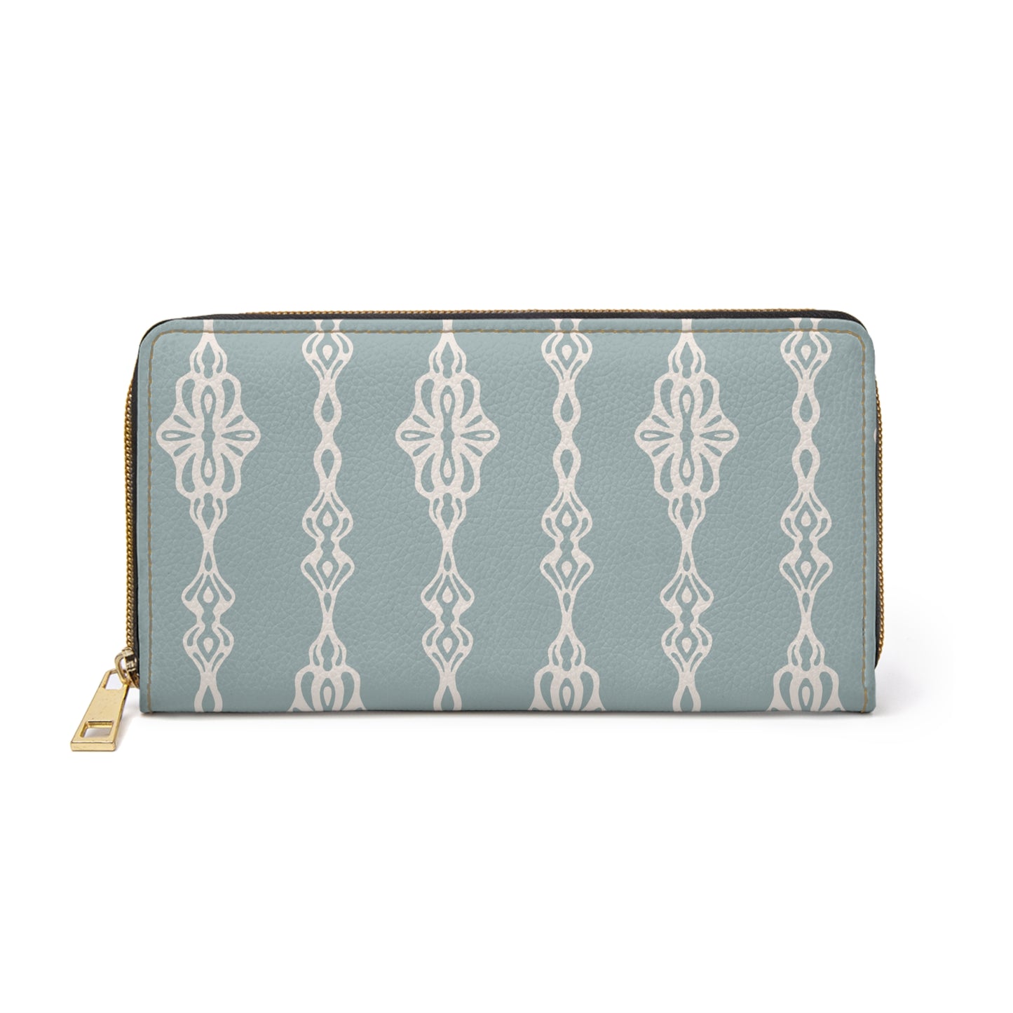 Zipper Wallet - Trellis Tangles - Cornflower